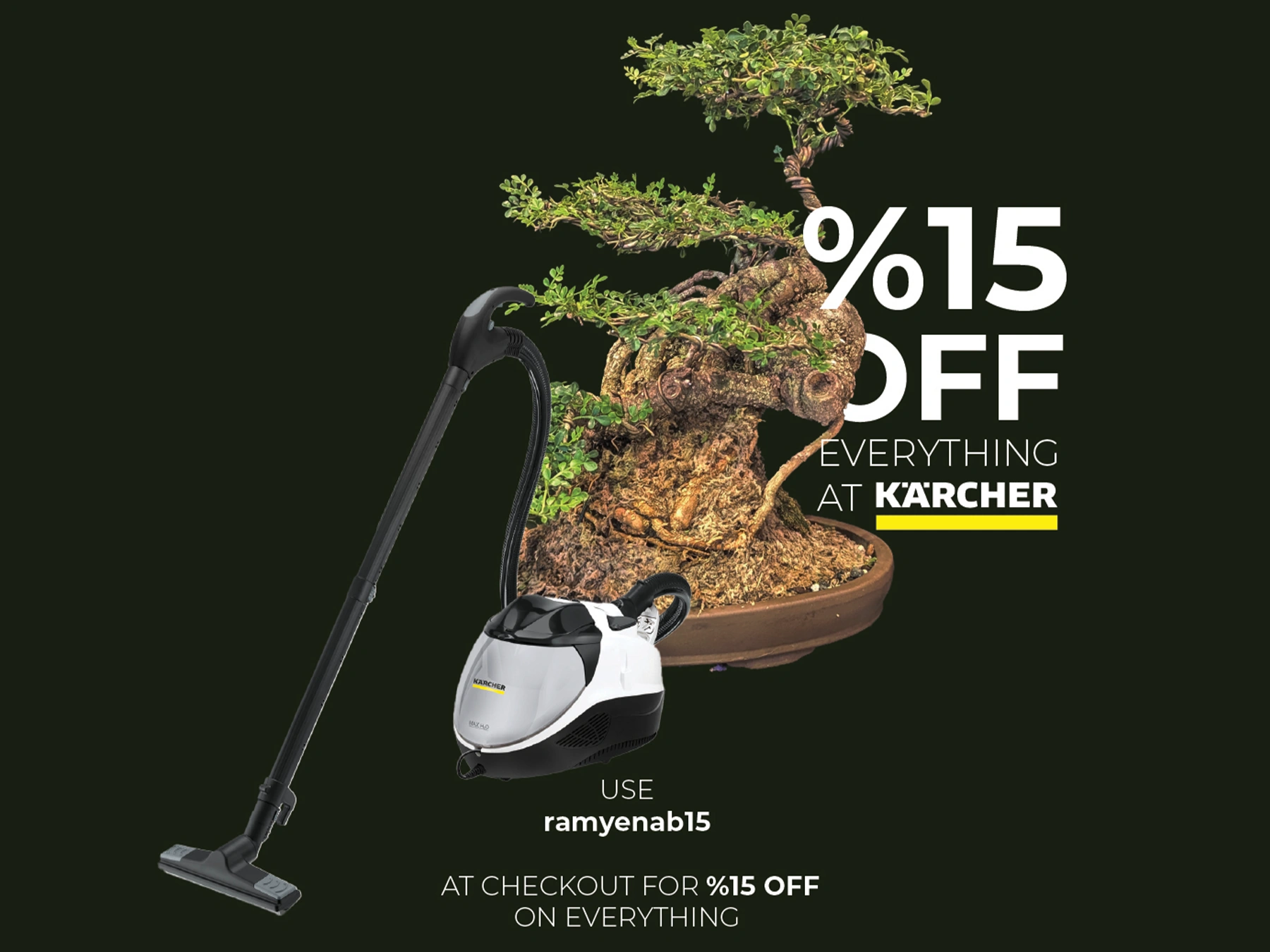 15 percent OFF Everything at Kärcher